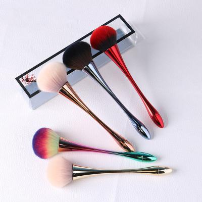 China Angular Blush Free Sample Personalized Rose Logo Makeup Brush Handle for sale