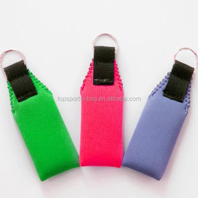 China Neoprene Personalized Sports Swimming Custom Neoprene Main Chain Holder Floating Locking Strap for sale