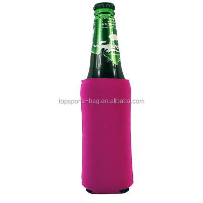 China Cheap Custom Logo Slim Neoprene Beer Can Waterproof White Logo Cooler Water Bottle Holder For Party for sale