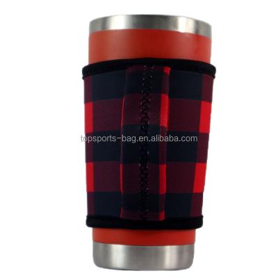 China Manufacturer Coffee Cup Custom Thermal Neoprene Waterproof Can Drink Cup Cooler Sleeve With Handle for sale