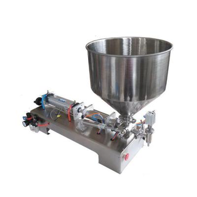 China Food Juice Liquid Oil Packing Manual Pneumatic Piston Alcohol Shampoo Filling Machine With Hopper for sale