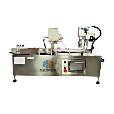 China Food Reagent Semi-automatic Beverage Filling Machine Liquid Tiny Tube Liquid IVD Capping Machine for sale