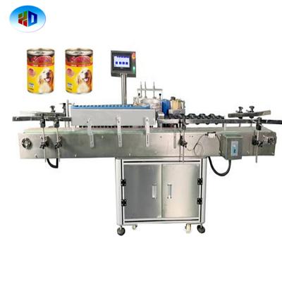 China Tin Can Labeling Machine Glass Multifunctional Automatic Jar Beverage Sauce Labeling Machine for sale