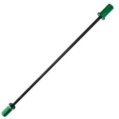 China Universal 2.2m Gym Equipment Green Weightlifting Barbell Colored Aluminum Barbell For Kids for sale