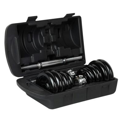 China Latest Universal 20KG Cast Iron Dumbbell Set In Case Muscle Exercise Dumbbell for sale