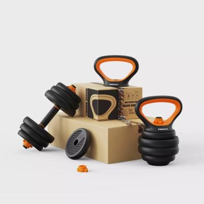 China Universal DW SPORTS 4 In 1 Raises Multi Bar Kettlebell Barbell Dumbbell Set for sale