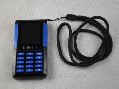 China 006A Small Size Museum Audio Tour Systems , Blue / Black Audio Guide Device for sale