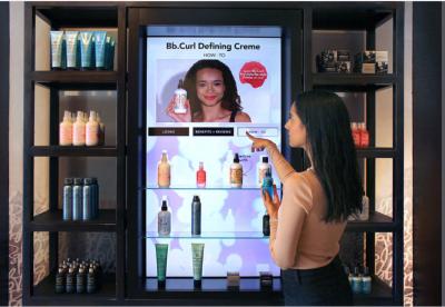 China Shoes / Bags Interactive Video Wall LCD Screen Black Color For Store High Performance for sale