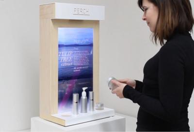 China Kosmetik-/Schuh-wechselwirkender Touch Screen ZS-8 mit 3D, das Technologie abfragt zu verkaufen