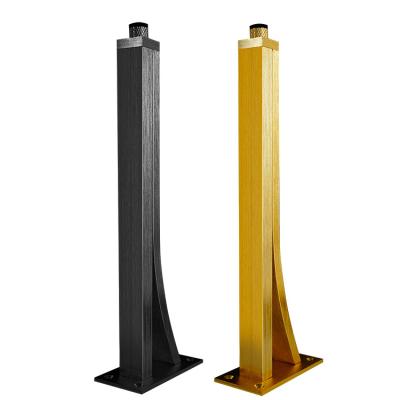 China Modern Hot Sale Custom Black And Gold Aluminum Alloy Sofa Bath Cabinet Foot Furniture Legs for sale