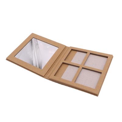 China Custom Recyclable Square Foldable Eyeshadow Palette Box Eyeshadow Shape Printing Paper Makeup Box for sale