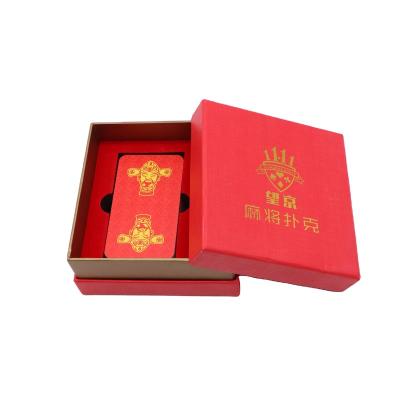 China Recycled Materials Customized Top Empty Playing Card Boxes And Bottom Packaging Gift Box for sale