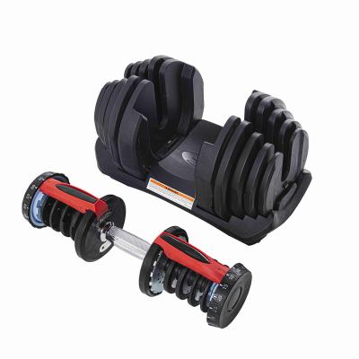 China Multi Functions Gym Equipment Home Dumbbell Supplier Adjustable Dumbbell Set 40kg Dumbell and Barbell Set for sale