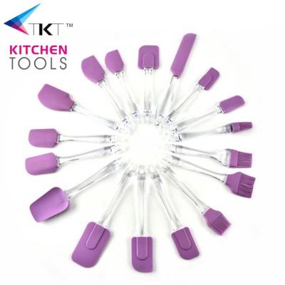 China Sustainable Factory Directly Offer Baking And Spatulas Set Non-Stick Silicone Pastry Tools 17 Pieces for sale