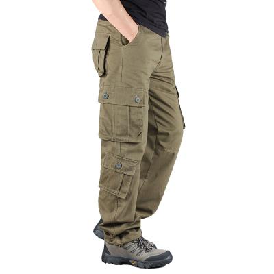 China Gray Mens Cargo Pants Trousers Custom Wholesale Breathable With Side Pockets for sale