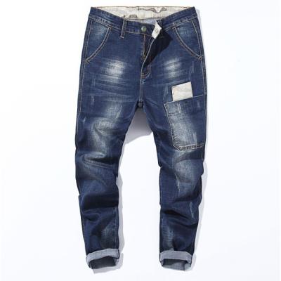 China New QUICK DRY Mens Stretch Jeans Loose Straight Mens Jeans for sale