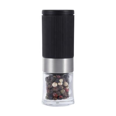 China Mini Hand Held Cheap 100g Home Spice Salt And Black Pepper Grinder Plastic Dry Adjustable Grinder Best Viable Recommendation Bottle for sale