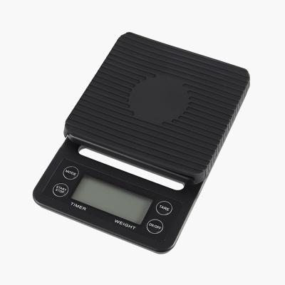 China With Component Tray Amazon Hot Sale V60 Scale Electronic Weighing And Weight Coffee Scale With Matt Below Black 3KG for sale