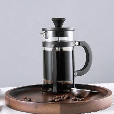 China High MOQ LFGB Amazon Amazon Low Low Borosilicate Glass French Press Pot High Quality Hot Quality Viable Wholesale & Coffee Maker for sale