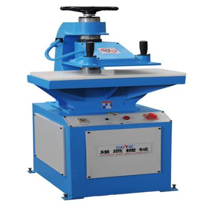 China Garment Shop Hydraulic Swing Beam Press Slitter For Leather for sale