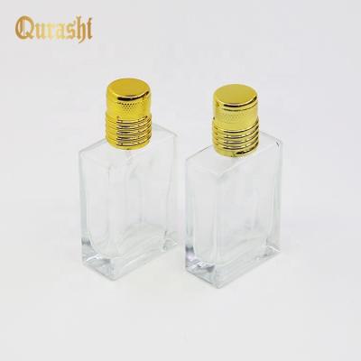 China Cosmetic Popular Wholesale Perfume 30ml Set Glass Clear Screw Bottle With Aluminum Spray And Aluminum Cap for sale