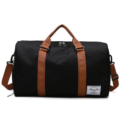 China 2023 Fashion New Design Custom Logo Sports Travel Shoe Compartment Duffel Bag Gym Waterproof Duffel Bag for sale