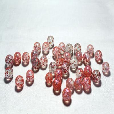 China Sesame Pattern Red Color Playing Toy Glass Marbles ZM-01 for sale