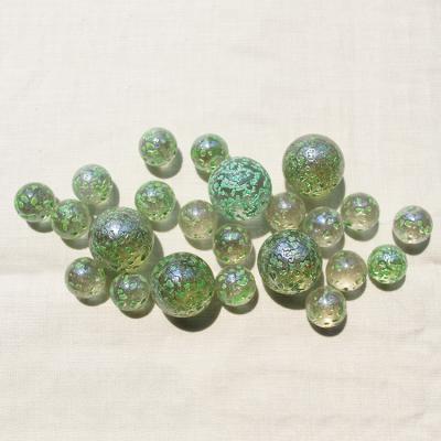 China Bulk round crystal glass marbles balls with hole for sale ball ZM-04 for sale