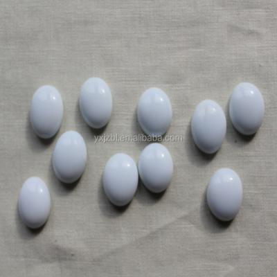 China Crystal Solid Glass Pearl White Flat Marbles With Low Price for sale