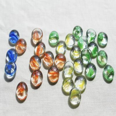 China Custom high quality clear flat glass marbles for decoration 17-19mm for sale