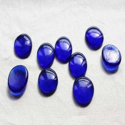 China Small Transparent Blue Colorful Pearl Ball Glass Balls 17-19mm for sale