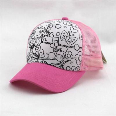 China JOINT Sample Free Foam And Pink Mesh Trucker Cap Baby Kids Baby Trucker Hat for sale