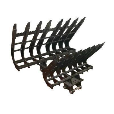 China Mini Excavator Root Rake Excavator Root Rake Excavator Rake Of High Strength And Corrosion Resistance Promotion Price for sale