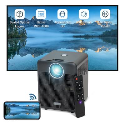 China Full HD 1080P LED Pico Hotack Factory Supply Smart WiFi Android LCD Video Projector For 4K Cinema Beamer for sale