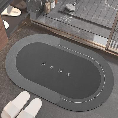 China Non Slip Sustainable Diatom Mud Mats And Floor Super Absorbent Bathroom Mats And Fast Drying Mats For Bathroom for sale