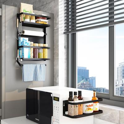 China Fridge Serviceable Magnetic Fixed Shelf Kitchen Storage Strong Supporting Rack For Fridge Multi-size Optional for sale