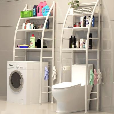 China 3 Layers Sustainable Space Saver Bathroom Storage Shelf Over Expandable Toilet Rack Shelf Washing Machine Storage Rack for sale