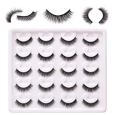 China 5D Fluffy Effect New style 3D faux mink eyelashes 3d fluffy fake lashes mink eyelashes Korean Premium Mink Full Strip lashes wholesale for sale