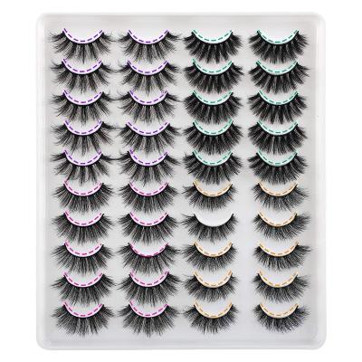 China Natural&Luxury Wholesale Own Logo Full Strip Eyelashes Mink Fluffy 100% Mink Eyelash And Promote Private Label 3d Mink Lashes Eyelashes for sale