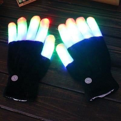 China Festival Decoration OP-S Led Luminous Gloves Led Performance Colorful Luminous Gloves Led Flash Lights Gloves for sale