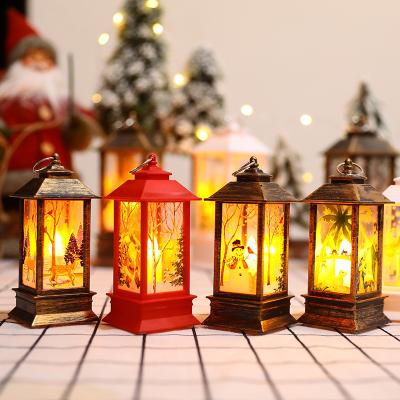 China Wholesale Christamas Christmas Decoration Lantern Santa Claus Christmas LED Ornament Candlestick Light Lamp for sale