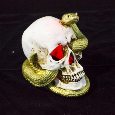 China Hot Selling Festival Stuff Halloween Decoration Small Skull Led Light Props And Best Scary Halloween Decoration for sale