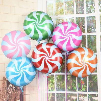 China Wholesale 18 inch cartoon lollipop aluminum foil balloon baby birthday party decorations gift toy for sale