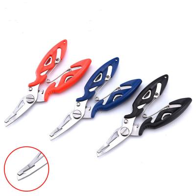 China Multi Function Stainless 3 Colors Fishing Pliers Scissors Fishing Tools TL002 High Quality for sale