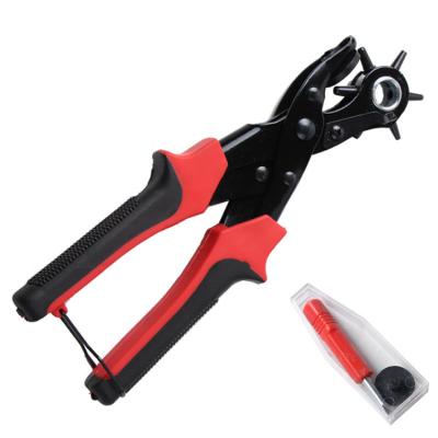 China Cutting Punch Hand Tool Belt Round Hole Flat Pliers Punching Forceps for sale