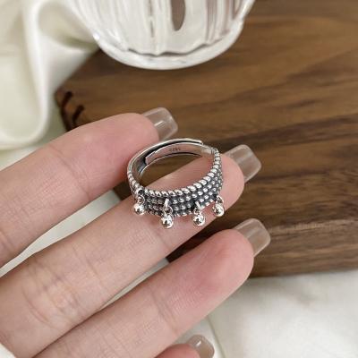 China Factory Wholesale Explosions S925 Sterling Silver Retro High End Marcasite Ring Female Jewelry Set Charming Fashion CLASSIC for sale