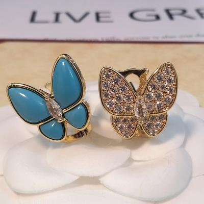 China Factory Wholesale S925 Sterling Silver High End Explosion Butterfly Earrings Ladies Jewelry Set Charming Fashion CLASSIC for sale