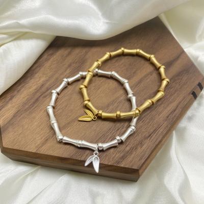 China Fashion cute factory wholesale popular silver S925 style recommended high-end luxury bamboo bracelet female jewelry for sale