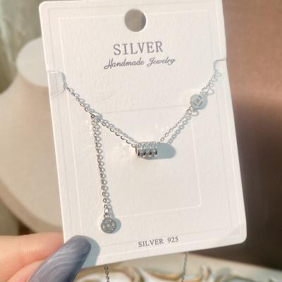 China 2023 Silver 2023 factory sweet small size necklace sweet online female fashion jewelry set with charm CLASSIC wholesale for sale