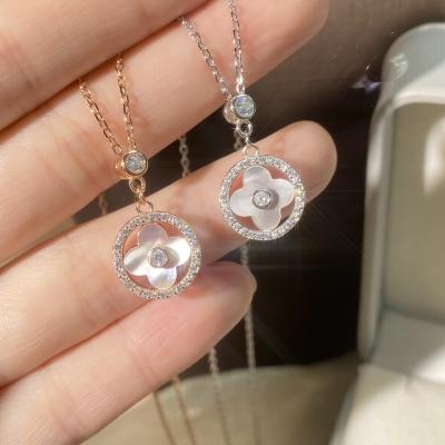 China Fashion Charming Factory Wholesale S925 2023 Factory Explosions S925 2023 High End Leaf High End Necklace Female Sterling Silver Jewelry Set for sale